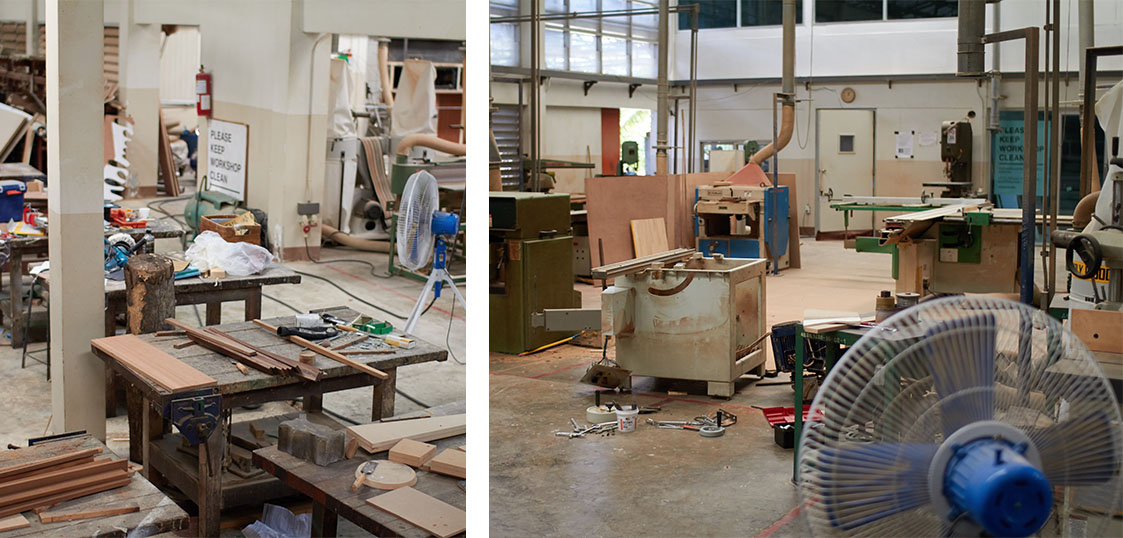 folding chair during an exchange in Thailand