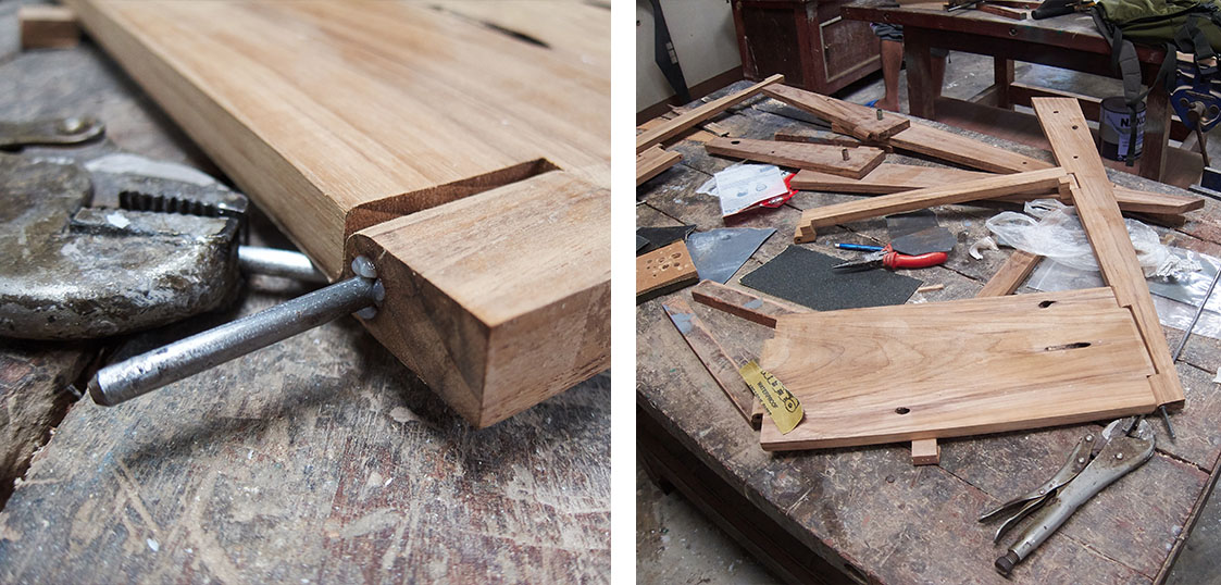 folding chair during an exchange in Thailand