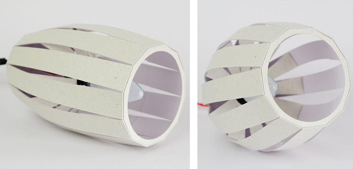 lamp inspired by a fish trap